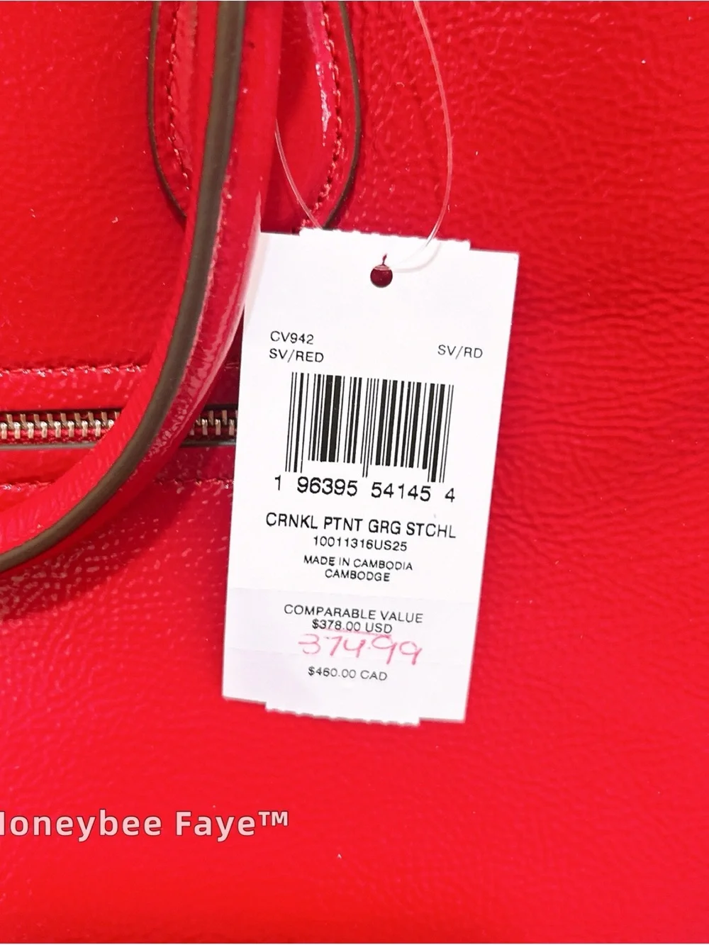 Coach satchel glossy